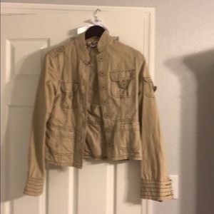 Khaki button jacket
